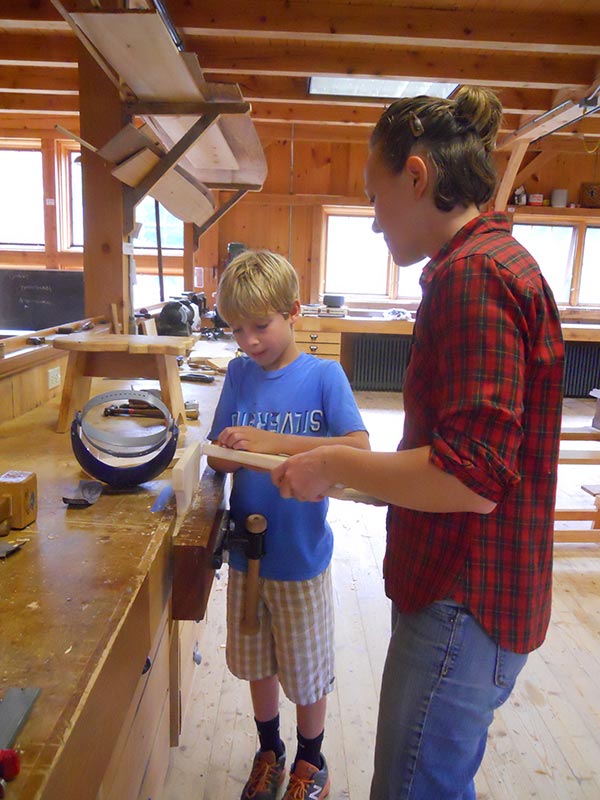 youth woodworking class